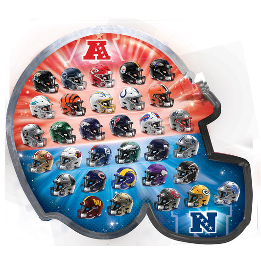 NFL Teams Helmet Shaped 500pc Jigsaw Puzzle