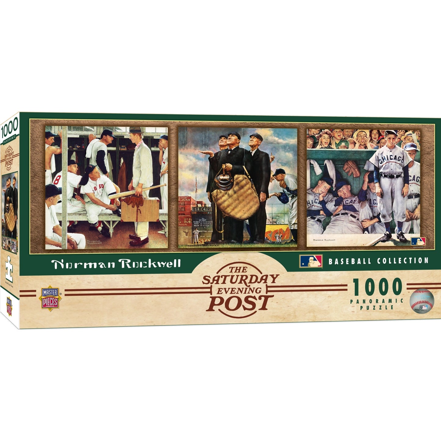 Norman Rockwell - Saturday Evening Post Baseball 1000pc Panoramic Jigsaw Puzzle